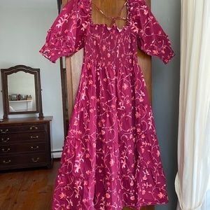 Hill House Nesli Botanical Midi Dress